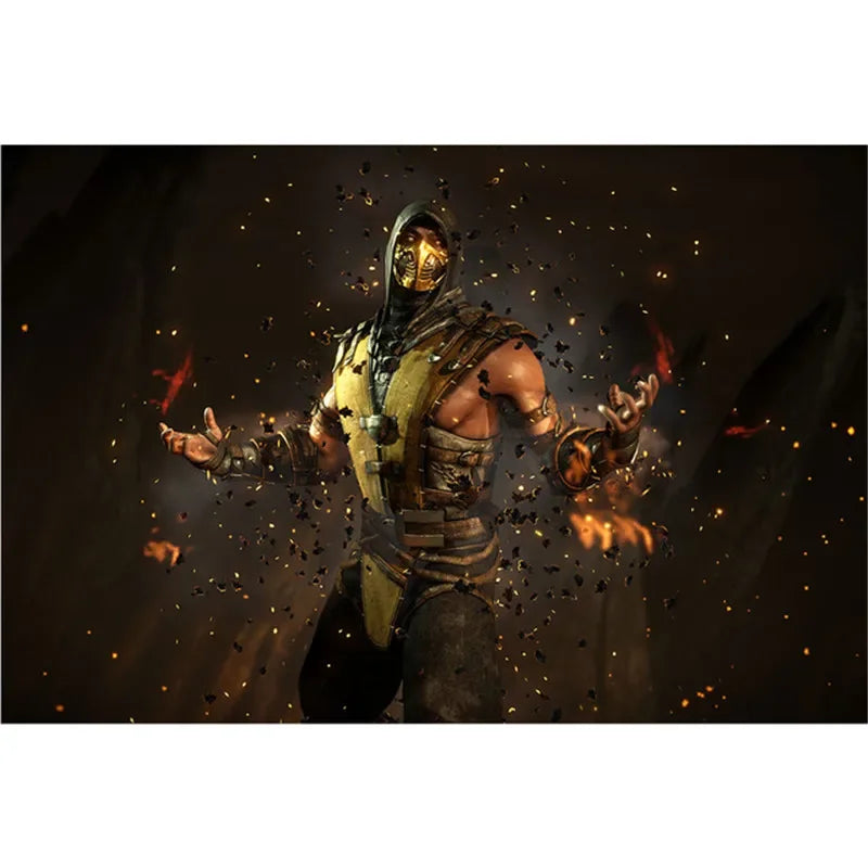 Mortal Kombats Game, Print Art Canvas Poster For Living Room Decor, Home Wall Picture