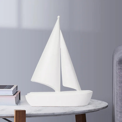 Modern Simple Office Desk Ornament Sailing Golden Study Decoration Decorative Home Accessories Luxury Home Decoration Articles
