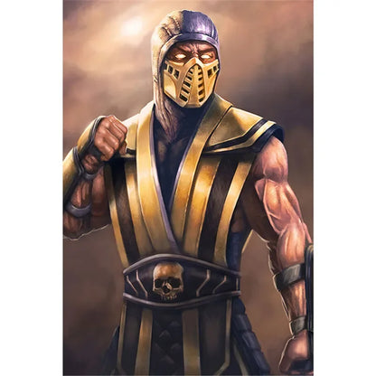 Mortal Kombats Game, Print Art Canvas Poster For Living Room Decor, Home Wall Picture