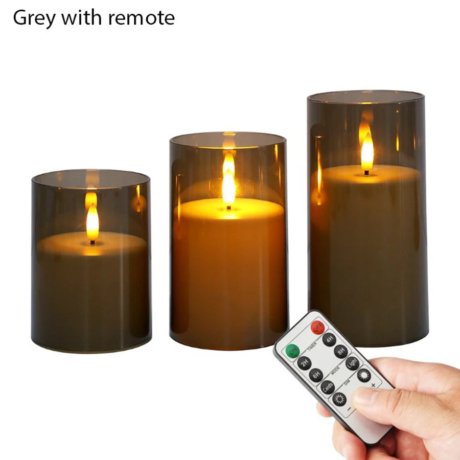 LED Electronic Candles Lights LED Flameless Tea Lights Candles For Valentine's Day Christmas Home Home Party Wedding Decor