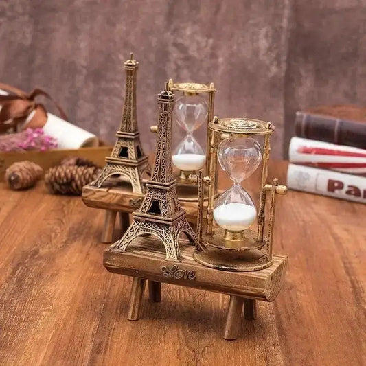 Wooden Retro Table Clock for Home or Study Decor