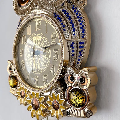 Silent Decorative Wall Clock for Living Room Decor