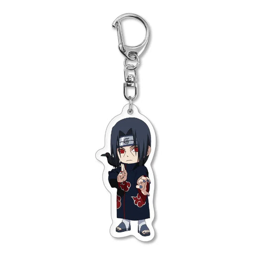 Naruto Anime Chibi Acrylic Keyring Pendant Series 1-14 Bag Ornament Decor Present for Young Anime Fans Daily Collect Gifts
