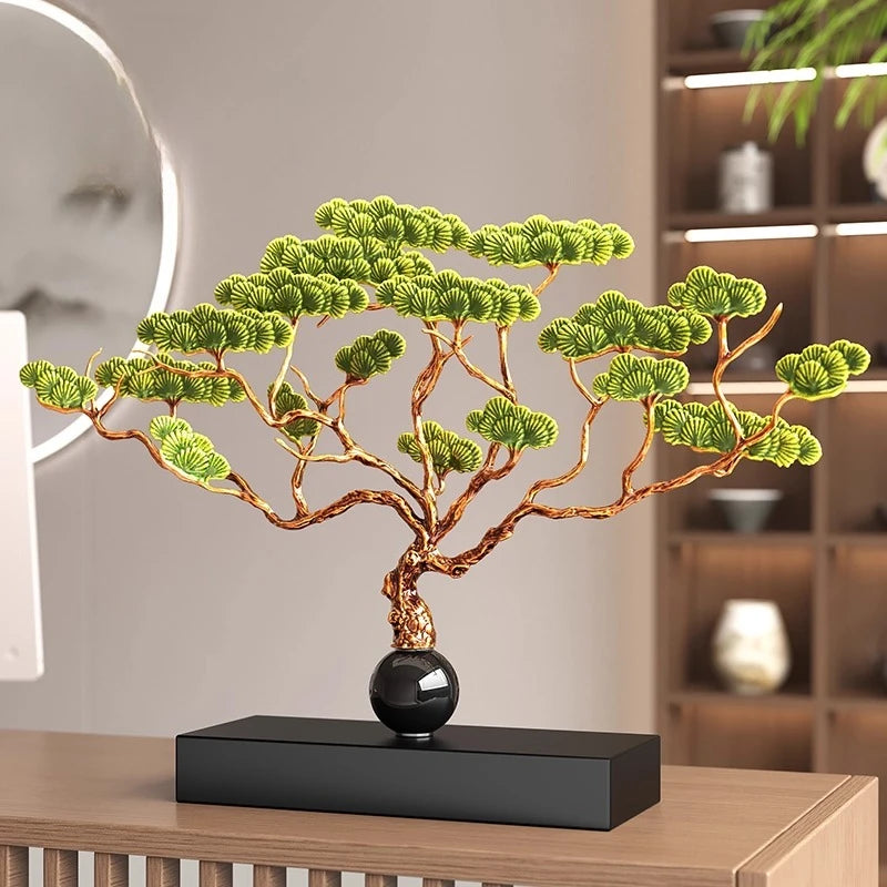 Welcoming pine ornaments for the living room, entrance hall and office, high-end housewarming and opening ceremony gifts