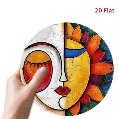 Sun and Moon Metal Wall Art