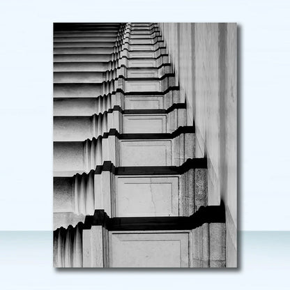 Wall Art S Prints Wall Pictures For Living Room Scandinavian Nordic Black And White Building Canvas Painting Girl