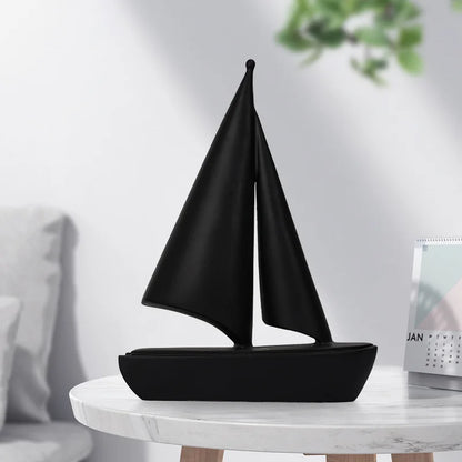 Modern Simple Office Desk Ornament Sailing Golden Study Decoration Decorative Home Accessories Luxury Home Decoration Articles