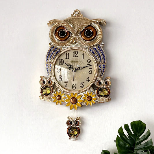 Silent Decorative Wall Clock for Living Room Decor