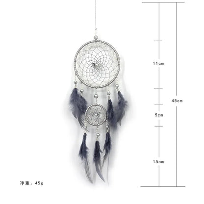 Simple Dream Catcher Looking Up At The Starlit Sky Indian Feather Dreamcatcher Hanging Accessories Nice Literary Gift
