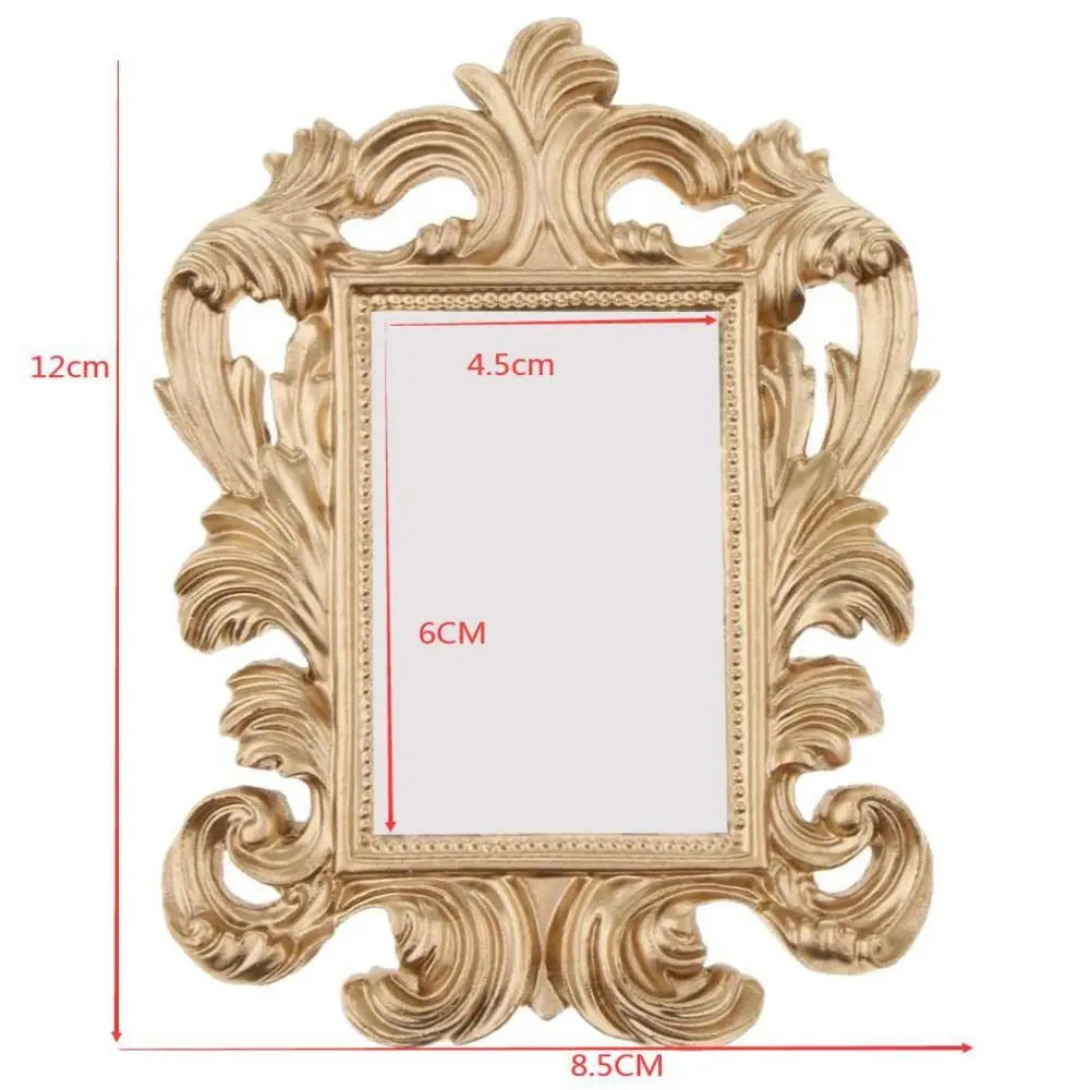 Mini Square Wedding Photo Frame Resin Wedding Home Decor Retro Photo Frame Photo Prop Tabletop Photo Frame