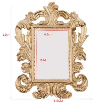 Mini Square Wedding Photo Frame Resin Wedding Home Decor Retro Photo Frame Photo Prop Tabletop Photo Frame