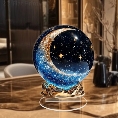 1PCS Bohemian style crystal ball desktop decoration sculpture home office coffee shop studio display cabinet desktop decora set