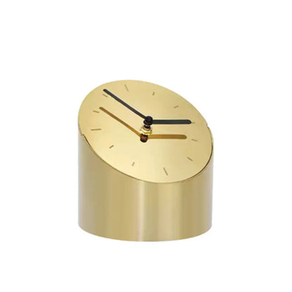 Luxury Metal Decorative Table Clock for Interior Decor