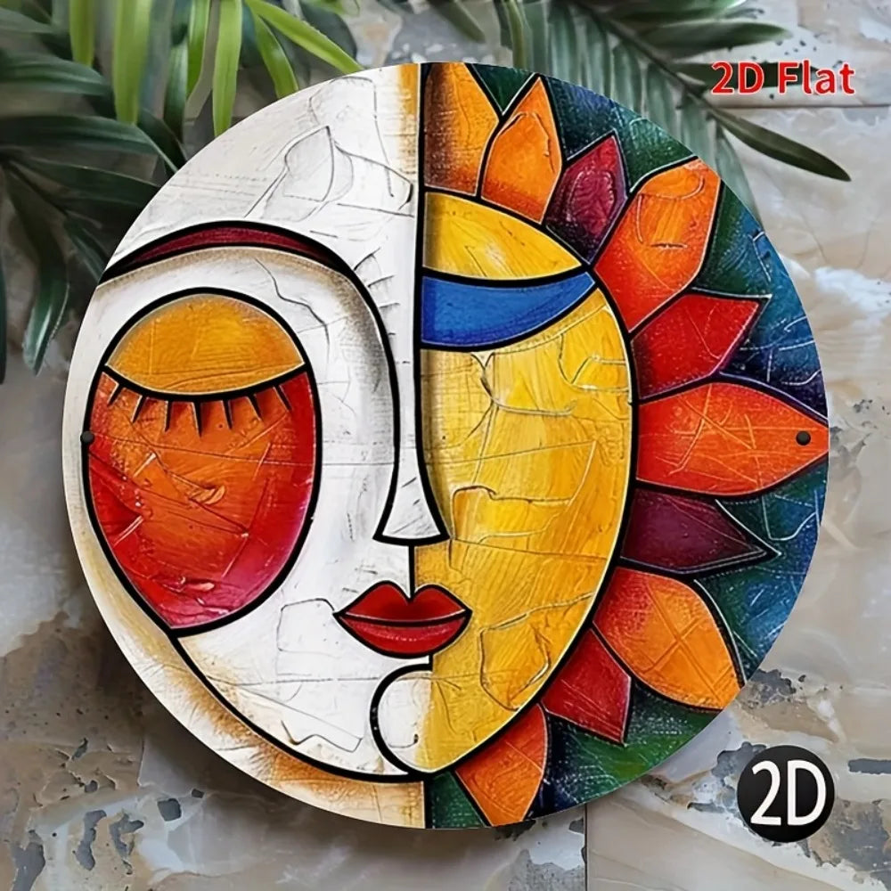 Sun and Moon Metal Wall Art