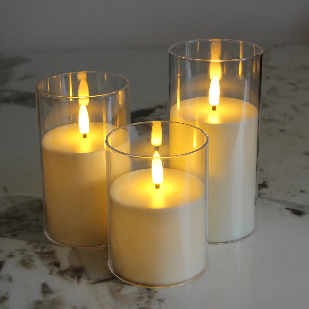 LED Electronic Candles Lights LED Flameless Tea Lights Candles For Valentine's Day Christmas Home Home Party Wedding Decor