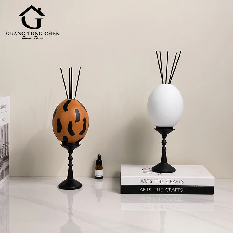 Hot Sale Giving Gifts Decorations Brown White Home Decor Luxury Aromatherapy Resin Ornament