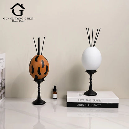 Hot Sale Giving Gifts Decorations Brown White Home Decor Luxury Aromatherapy Resin Ornament