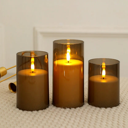 LED Electronic Candles Lights LED Flameless Tea Lights Candles For Valentine's Day Christmas Home Home Party Wedding Decor