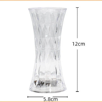 LED Night Light Crystal Diamond Table Lamp Transparent Acrylic Night Lamp Bedroom Bedside Reading Lamp