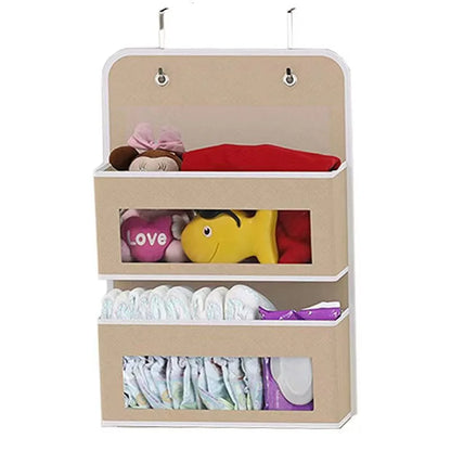 5-Shelf Hanging Storage Organizer - Behind Door, Anti-Tilt, 5 Large Capacity Pockets, Suitable for Bedroom, Bathroom