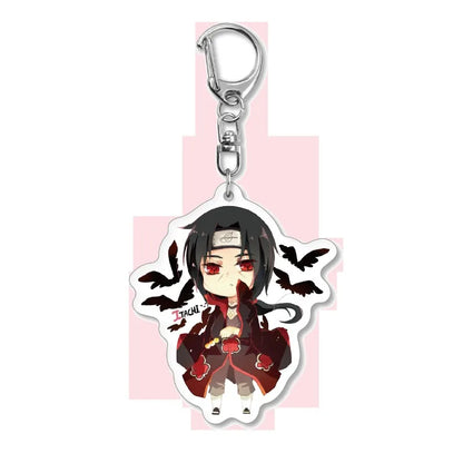 Naruto Anime Chibi Acrylic Keyring Pendant Series 1-14 Bag Ornament Decor Present for Young Anime Fans Daily Collect Gifts