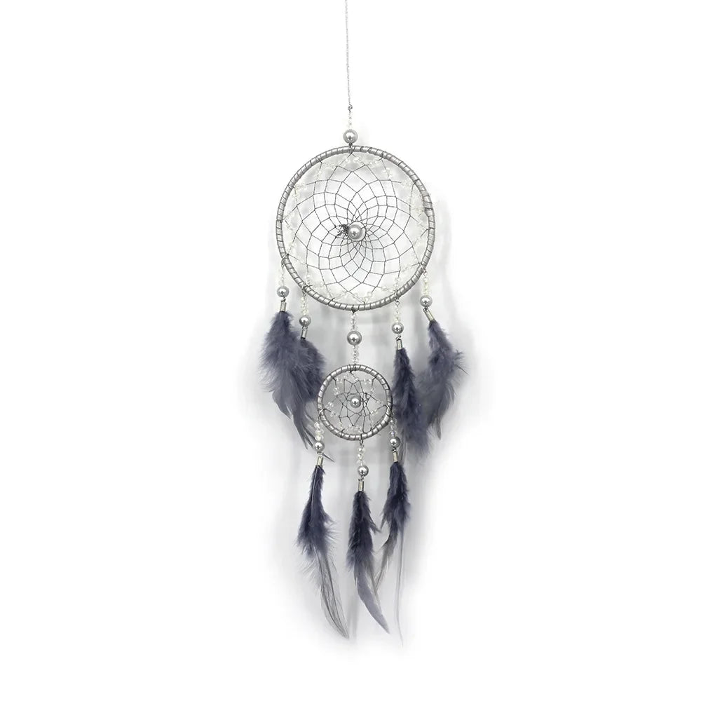 Simple Dream Catcher Looking Up At The Starlit Sky Indian Feather Dreamcatcher Hanging Accessories Nice Literary Gift